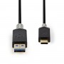 Câble USB 3.1 | Type-C Mâle - A Mâle | 1,0 m | Anthracite