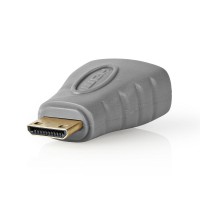 Adaptateur HDMI | Mini-Connecteur HDMI vers HDMI Femelle | Gris