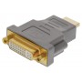 Adaptateur HDMI High Speed Connecteur HDMI - DVI-D 24 + 1 broches Femelle Gris