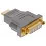 Adaptateur HDMI High Speed Connecteur HDMI - DVI-D 24 + 1 broches Femelle Gris