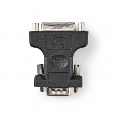Adaptateur VGA vers DVI | VGA Mâle - DVI-I Femelle à 24 +5 Broches | Noir