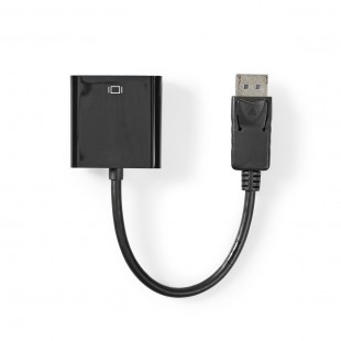 Lot de 50 : Câble adaptateur DisplayPort vers DVI | DisplayPort Mâle | DVI Femelle | 0,2 m | Noir