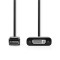 Câble DisplayPort vers DVI | DisplayPort Mâle - DVI-D Femelle à 24 +1 Broches | 0,2 m | Noir