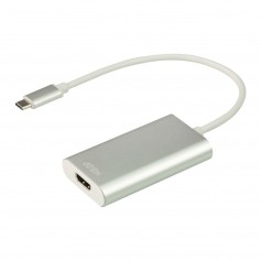 Câble USB 3.0 1x USB 3.1 Gen1 - 1x HDMI Type A Female Argent/Blanc