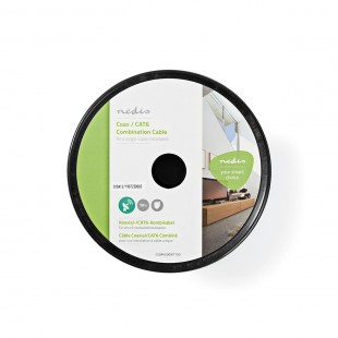 Câble Coaxial/CAT6 Combiné | 10,0 m