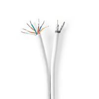 Câble Coaxial/CAT6 Combiné | 25,0 m