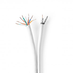 Câble Coaxial/CAT6 Combiné | 25,0 m