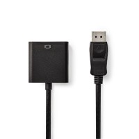 Câble DisplayPort - VGA | DisplayPort Mâle - VGA Femelle | 0,2 m | Noir