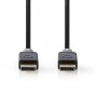 Câble DisplayPort 1.4 | DisplayPort Mâle vers DisplayPort Mâle | 2,00 m | Anthracite