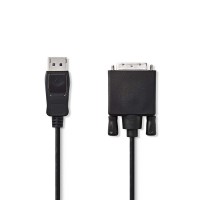 Câble DisplayPort vers DVI | DisplayPort Mâle - DVI-D Mâle à 24 + 1 Broches | 1,0 m | Noir