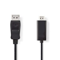 Câble DisplayPort vers HDMI | DisplayPort Mâle - Connecteur HDMI | 2,0 m | Noir