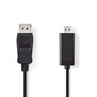 Câble DisplayPort vers HDMI | DisplayPort Mâle - Connecteur HDMI | 2,0 m | Noir