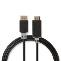 Câble DisplayPort vers HDMI | DisplayPort Mâle - Connecteur HDMI™ | 2,0 m | Anthracite