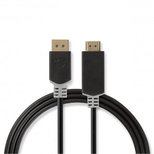 Câble DisplayPort vers HDMI | DisplayPort Mâle - Connecteur HDMI™ | 2,0 m | Anthracite