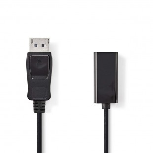 Câble DisplayPort vers HDMI | DisplayPort Mâle - HDMI Femelle | 0,2 m | Noir