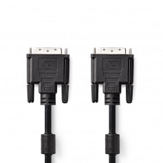 Câble DVI | Câble DVI-D Mâle à 24+1 Broches | Câble DVI-D Mâle à 24+1 Broches | 3,0 m | Noir