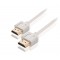 Câble HDMI avec Ethernet haute vitesse AM - AM Connecteur HDMI - Connecteur HDMI 1.00 m Blanc