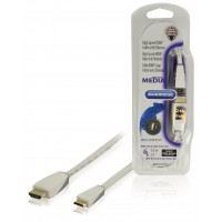 Câble HDMI avec Ethernet haute vitesse AM - CM Connecteur HDMI - HDMI Mini Mâle 1.00 m Blanc