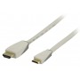 Câble HDMI avec Ethernet haute vitesse AM - CM Connecteur HDMI - HDMI Mini Mâle 1.00 m Blanc