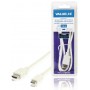 Câble HDMI avec Ethernet haute vitesse AM - CM Connecteur HDMI - HDMI Mini Mâle 1.00 m Blanc