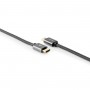 Câble HDMI haute vitesse avec Ethernet | Connecteur HDMI® vers Connecteur HDMI® | Gris Métal | Câble Tressé