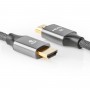 Câble HDMI Ultra-Haute Vitesse | Connecteur HDMI™ vers Connecteur HDMI™ | Gris métal | Câble Tressé | 2,0 m