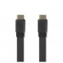 Câble HDMI® haute vitesse plat avec Ethernet | Connecteur HDMI™ - Connecteur HDMI™ | 3,0 m | Noir