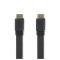 Câble HDMI® haute vitesse plat avec Ethernet | Connecteur HDMI™ - Connecteur HDMI™ | 5,0 m | Noir