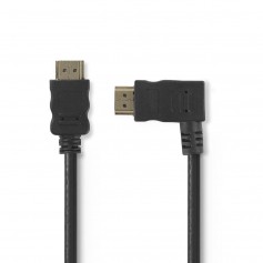 Câble HDMI™ Haute Vitesse avec Ethernet | Connecteur HDMI - Connecteur HDMI Coudé vers la Droite | 1,5 m | Noir