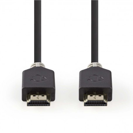 Câble HDMI™ Haute Vitesse avec Ethernet | Connecteur HDMI™ - Connecteur HDMI™ | 1,0 m | Anthracite