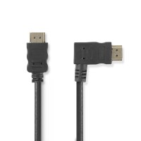 Câble HDMI™ Haute Vitesse avec Ethernet | Connecteur HDMI™ - Connecteur HDMI™ Coudé vers la Droite | 1,5 m | Noir
