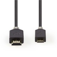 Câble HDMI™ Haute Vitesse avec Ethernet | Connecteur HDMI™ - Mini-Connecteur HDMI™ | 2,0 m | Anthracite