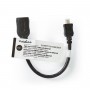 Lot de 50 : Câble HDMI™ Haute Vitesse avec Ethernet | Connecteur HDMI™ | Micro Entrée HDMI™ | 0,2 m | Noir