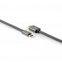 Câble HDMI™ Haute Vitesse avec Ethernet | Connecteur HDMI™ vers Mini-Connecteur HDMI™ | Gris Métal | Câble Tressé