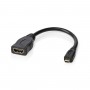 Câble HDMI™ Haute Vitesse avec Ethernet | Micro-connecteur HDMI™ - HDMI™ Femelle | 0,2 m | Noir