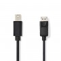 Câble Mini DisplayPort vers DisplayPort | Mini DisplayPort Mâle - DisplayPort Mâle | 2,0 m | Noir