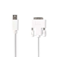 Câble Mini DisplayPort vers DVI | Mini DisplayPort Mâle - DVI-D Mâle à 24 + 1 Broches | 2,0 m | Blanc