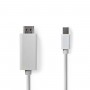 Câble Mini DisplayPort vers HDMI™ | Mini DisplayPort Mâle - Connecteur HDMI™ | 2,0 m | Blanc