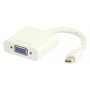 Câble Mini DisplayPort vers VGA Mini DisplayPort Mâle - VGA Femelle 0.20 m Blanc