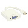 Câble Mini DisplayPort vers VGA Mini DisplayPort Mâle - VGA Femelle 0.20 m Blanc