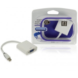 Câble Mini DisplayPort vers VGA Mini DisplayPort Mâle - VGA Femelle 0.20 m Blanc