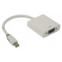 Câble Mini DisplayPort vers VGA Mini DisplayPort Mâle - VGA Femelle 0.20 m Blanc