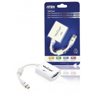 Câble Mini DisplayPort vers VGA Mini DisplayPort Mâle - VGA Mâle 0.15 m Blanc
