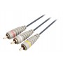 Câble vidéo composite 3RCA M - 3RCA M 3x RCA Mâles - 3x RCA Mâles 10.0 m Bleu