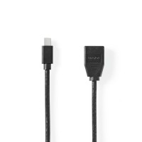 Mini DisplayPort vers Câble DisplayPort | 1.4 | Mini DisplayPort Mâle vers DisplayPort Femelle | 0,2 m | Noir