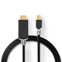 Mini DisplayPort vers Câble HDMI™ | 1.4 | Mini DisplayPort Mâle vers HDMI™ Mâle | 2,0 m | Anthracite