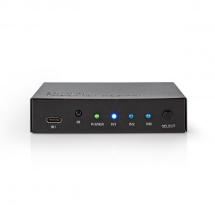 Commutateur HDMI™ | 3 Ports - 2 Entrées HDMI™ + 1 Entrée USB-C | 1 Sortie HDMI™ | 4K2K à 60 IPS / HDCP2.2