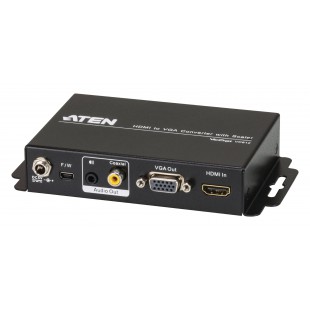 Convertisseur HDMI Entrée HDMI - VGA Femelle 15p / 1x 3.5mm / 1x Coaxial Audio