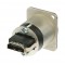 Adaptateur HDMI High Speed avec Ethernet Argent