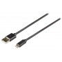 Câble Lightning mâle – USB A mâle 1.00 m noir